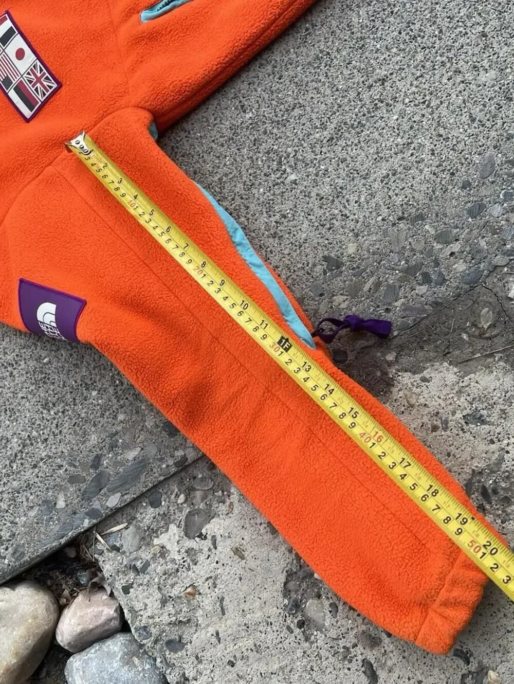 North Face TAE Fleece Jacket And Pants Combo Trans Antarctica 2021 Orange Small